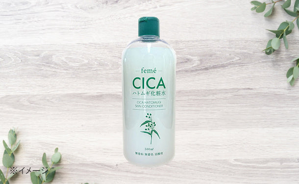 feme「CICA＆ハトムギ化粧水」500ml×4本