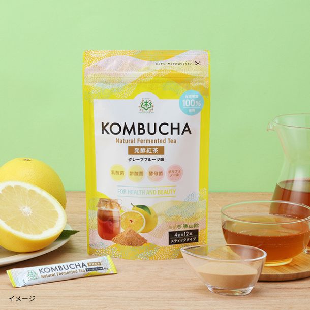 仙台勝山館 発酵紅茶 KOMBUCHA グレープフルーツ」12本のお得通販