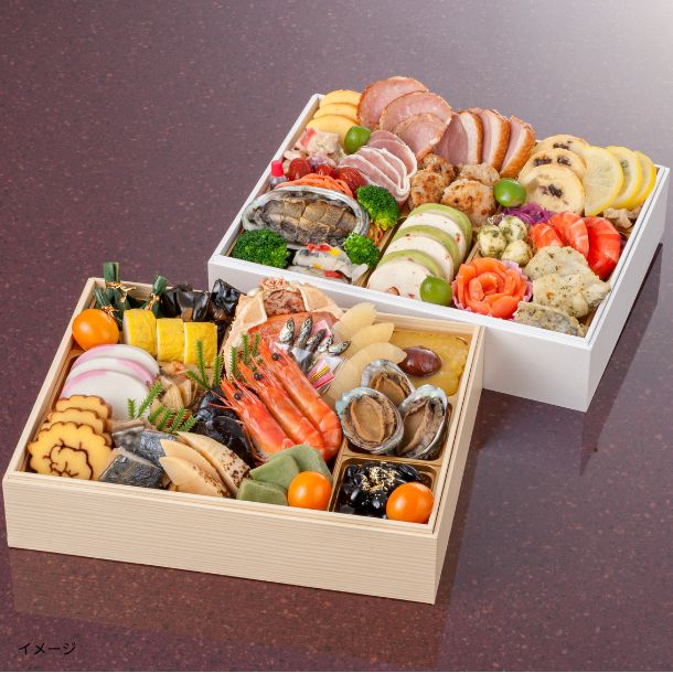 2026おせち「渓山閣×epiceコラボおせち 二段重」3人前のお得通販