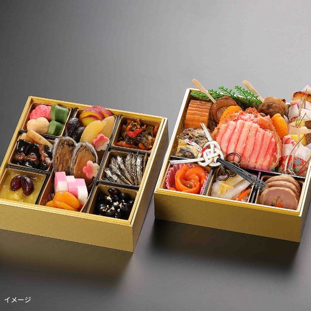 年内発送】2026おせち「蟹おせち 二段重 彩」2～3人前のお得通販