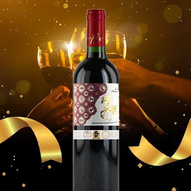 2026年の干支ワイン（馬） ボルドー産 レ・ドゥーザニモ」750mlのお得