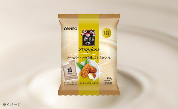 アーモンドミルク」6個入×24袋の通販｜Kuradashiでフードロス・食品ロス削減！　オリヒロ「ぷるんと蒟蒻ゼリーパウチ　プレミアム