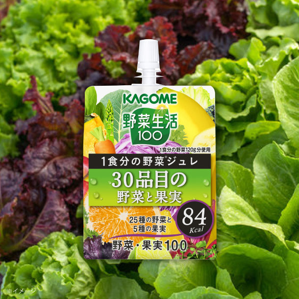 カゴメ「野菜生活100 1食分の野菜ジュレ 30品目の野菜と果実」180gの通販｜Kuradashiでフードロス・食品ロス削減！