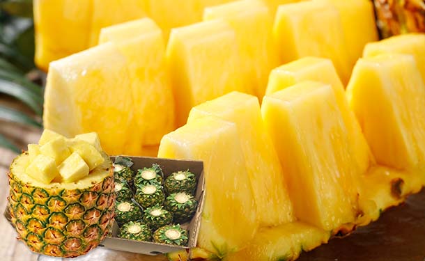 フィリピン産「小玉パイナップル（葉無し）」20玉（約14kg）の通販｜Kuradashiでフードロス・食品ロス削減！