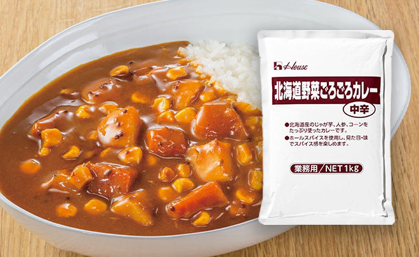 ハウス食品「北海道野菜ごろごろカレー」1kg×12袋の通販｜Kuradashiでフードロス・食品ロス削減！