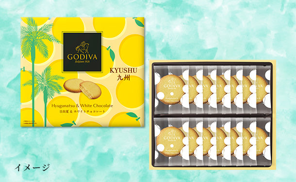 GODIVA「日向夏＆ホワイトチョコレートクッキー（14枚入）」4箱の通販