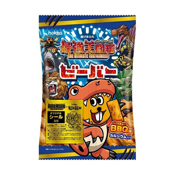 北陸製菓「最強王図鑑ビーバー バーベキュー味」55gのお得通販