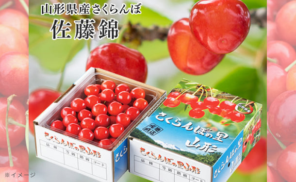 山形県産「秀品さくらんぼ 佐藤錦（バラ詰め）」約500g