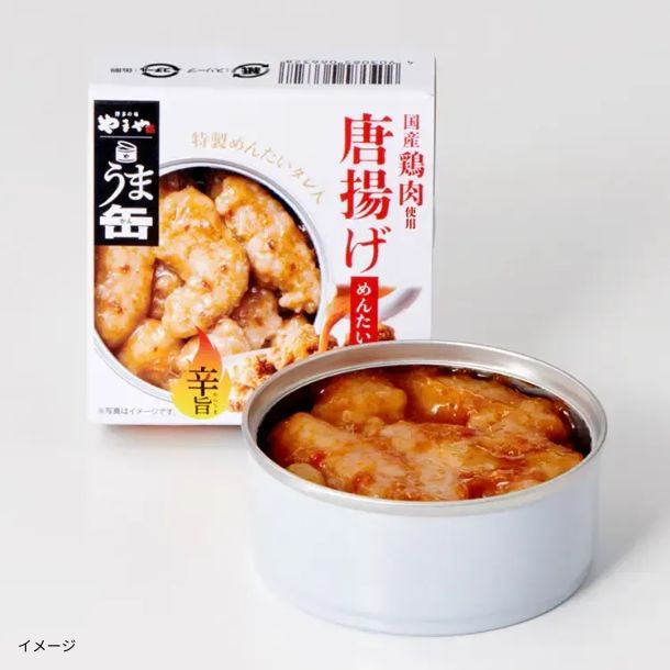 やまや「うま缶 から揚げ めんたいこ味」65g