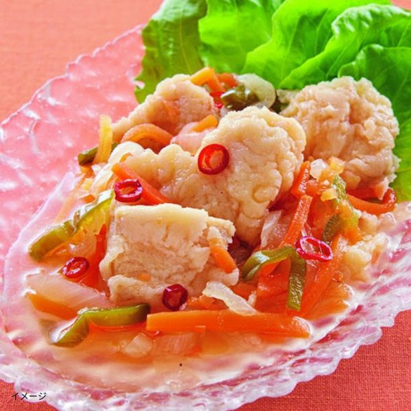 ハルメク「3種の国産野菜と鶏むね肉の南蛮漬け」