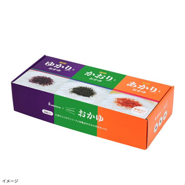 三島食品×IZAMESHI「ゆかり・かおり・あかりとおかゆ 6箱セット」