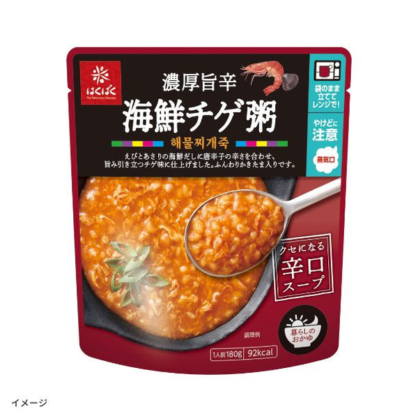 はくばく「濃厚旨辛海鮮チゲ粥」