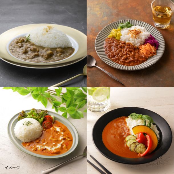 「フレンチシェフのこだわり欧風ビーフカレー／キスコのヒトサラシリーズカレー」4種セット（計10食）