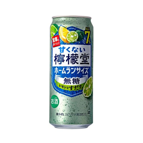 「甘くない檸檬堂 無糖レモンとすだち 7％」