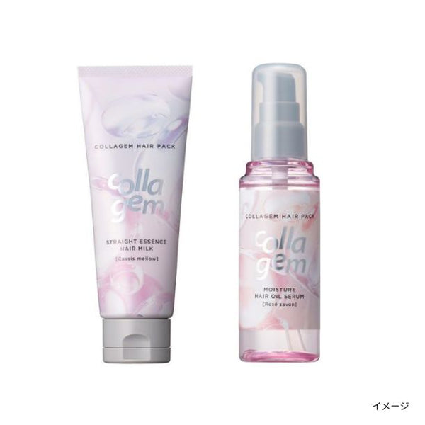 コラジェム「ストレートエッセンスヘアミルク＆モイスチャーヘアオイルセラム」