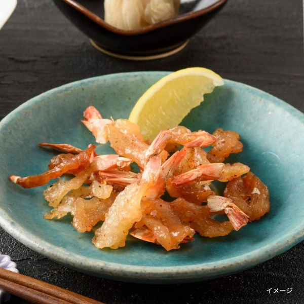 「ピリ辛鉄板焼きえび」