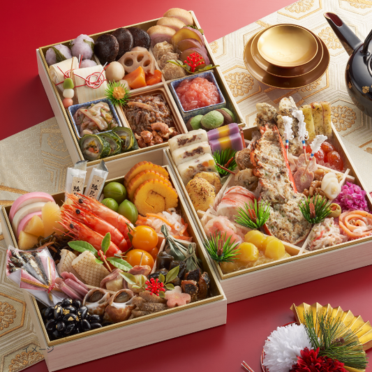 【年内発送】2026おせち「和洋 味選おせち福 三段重（そば2人前付）」2～3人前