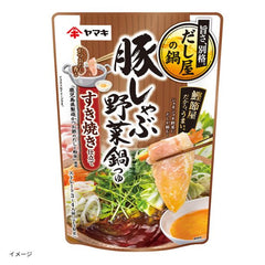 ヤマキ「豚しゃぶ野菜鍋つゆ すき焼き仕立て（3～4人前）」750g