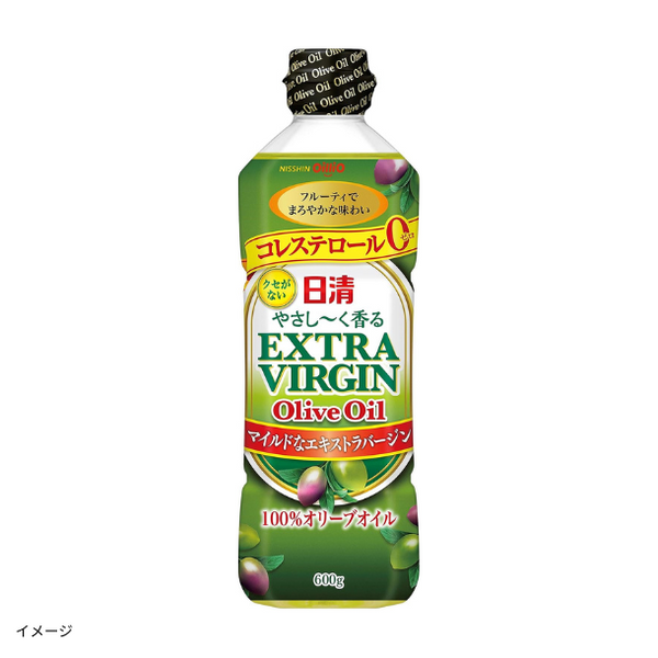 日清オイリオ「やさし～く香るエキストラバージンオリーブオイル」のお