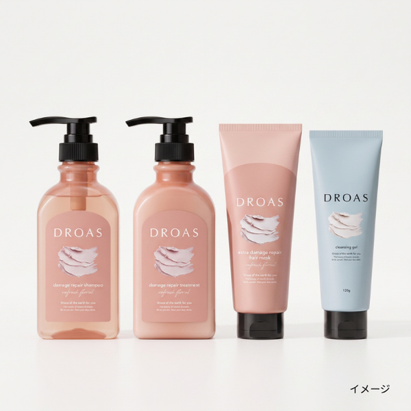DROAS「ダメージリペアヘアケア＆スキンケアセット」