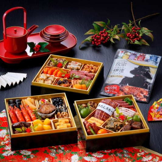 【年内発送】2026おせち「和洋中おせち三段重【亀】」3～4人前