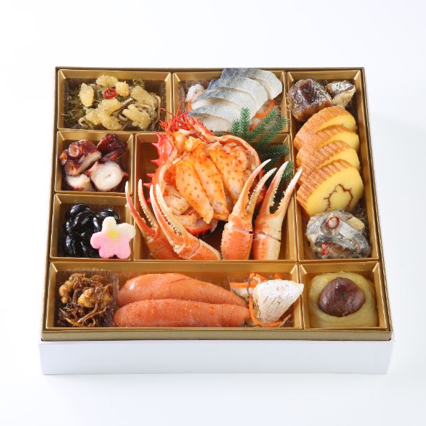 北海道海鮮 和風三段重おせち」4人前のお得通販｜Kuradashi(クラダシ