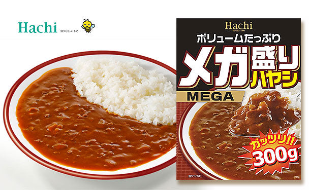 ハチ食品「メガ盛り ハヤシ」300g えらんでKuradashi