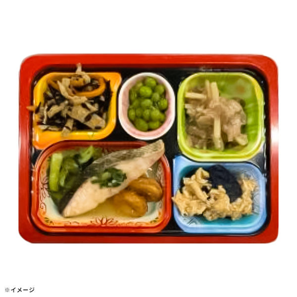 食卓便「塩分ケア食 鮭とさつま揚げの香味ソースがけ」