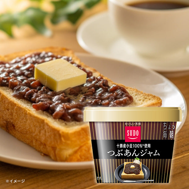 ジャム出品 スドージャム「毎朝カップ ちょっと贅沢つぶあんジャム」120gのお得