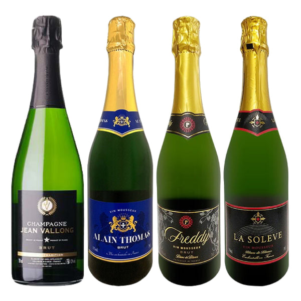 「シャンパーニュ1本含む！フランス産スパークリング4種セット」