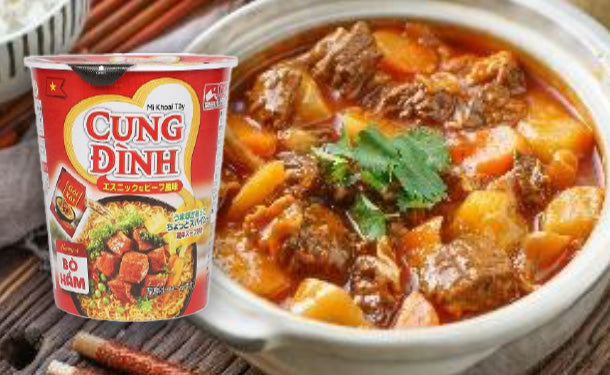 Cung Dinh「クンディンヌードル ビーフ風味」48個