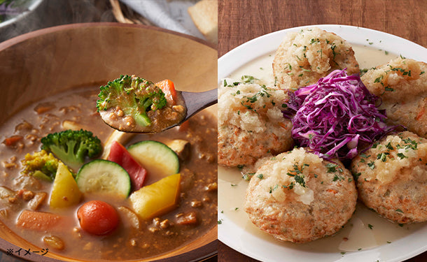 みつせ鶏豆腐ハンバーグ＆スープカレー＆国産野菜セット」のお得通販