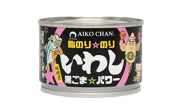 伊藤食品「あいこちゃん 脂のり☆のり いわし黒ごま☆パワー」140g×24缶