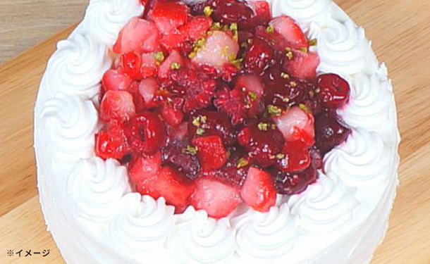 「苺とラズベリーのショートケーキ 5号」