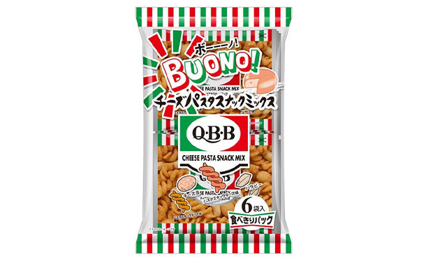 QBB「ボーーーノ！チーズパスタスナックミックス（6袋入）」120g×15袋
