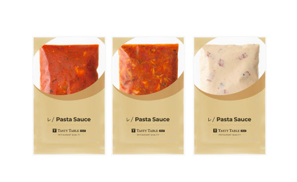 「レストランパスタソース ランダムソース6種セット（パスタ付き）」
