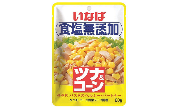 いなば「ツナ&コーン 食塩無添加（パウチ）」60g×48袋の通販