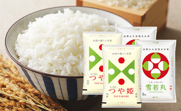 山形県産「つや姫・雪若丸 無洗米」各10kgのお得通販｜Kuradashi