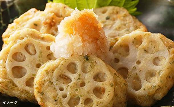みつせ鶏 蓮根かさね揚げ（あおさ入り）」189gのお得通販｜Kuradashi