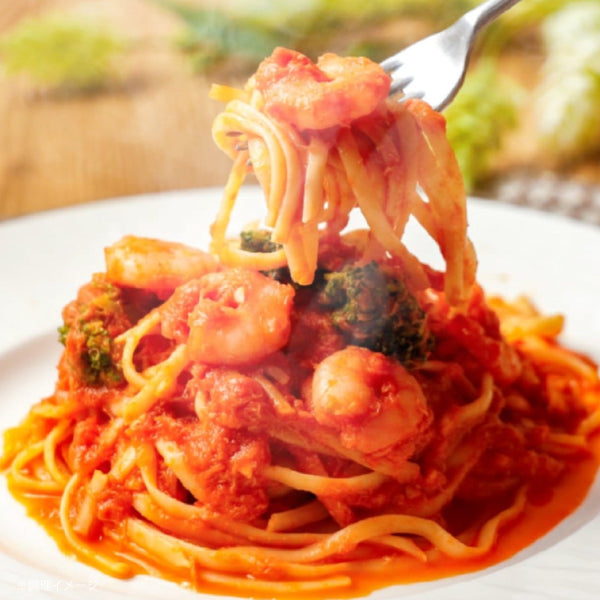 俺のイタリアン「渡り蟹と海老のトマトクリームソースパスタ」