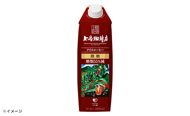 UCC「上島珈琲店 アイスコーヒー 微糖」1000ml×24本