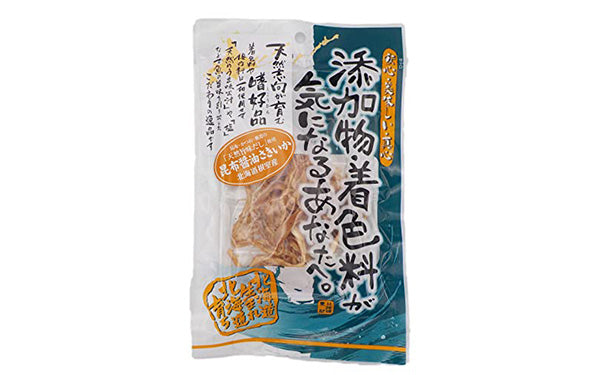 北海道産「昆布醬油さきいか（添加物不使用）」28g×3袋