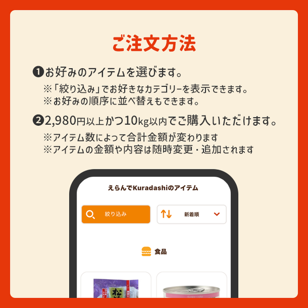えらんでKuradashi ～自分で作る！フードロス削減BOX～