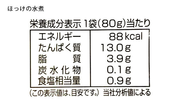 北海道産「調理済み ほっけ4種」80g×各6個