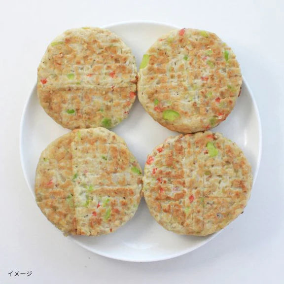 「ふんわりしらす入り 彩り野菜のおとうふバーグ」