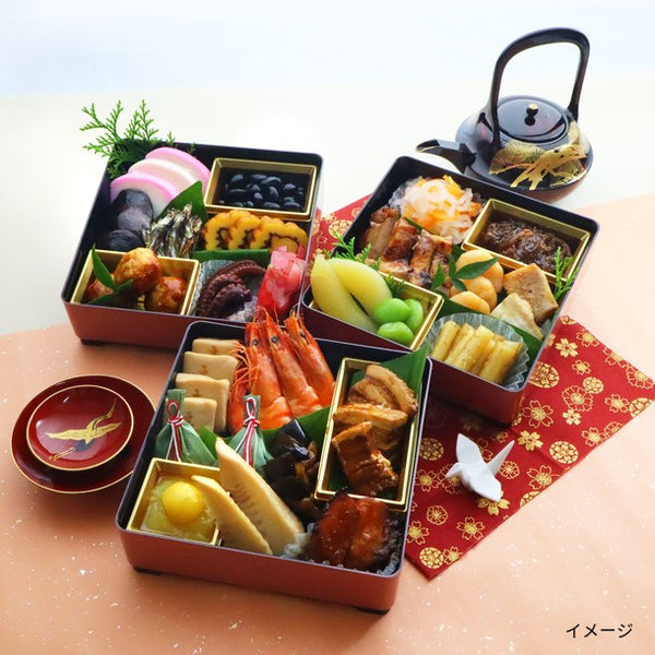 2027おせち「迎春おせちセット三段 手鞠（重箱あり）」