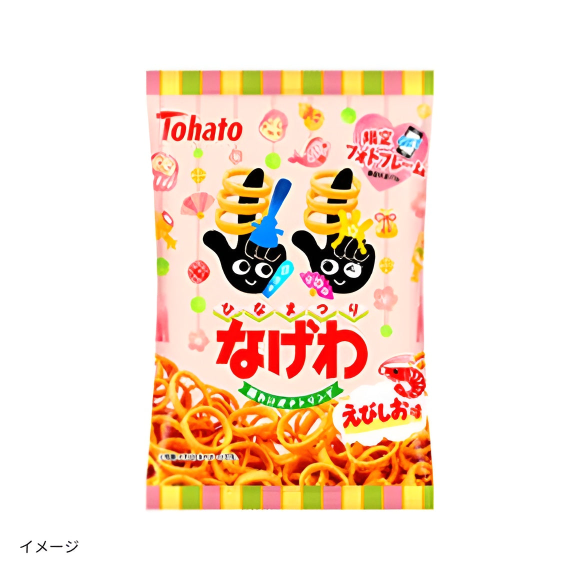 東ハト「なげわ えびしお味（ひなまつり）」52gのお得通販｜Kuradashi