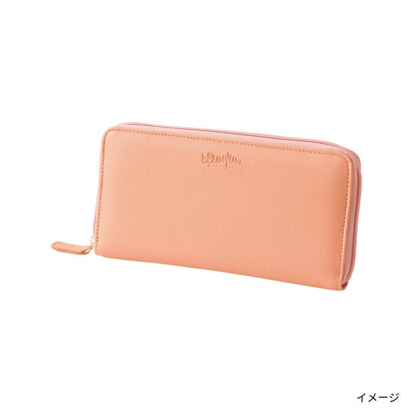 HENRI_LUC CHAPUIS「ラウンドファスナー長財布（ピンク）」