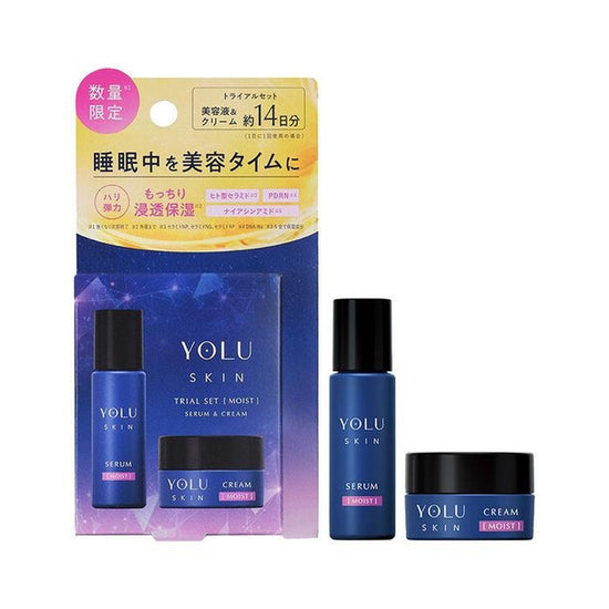 YOLU「スキン トライアルセット モイスト(セラム10ml、クリーム10g YOLU「スキン トライアルセット モイスト(セラム10ml、クリーム10g