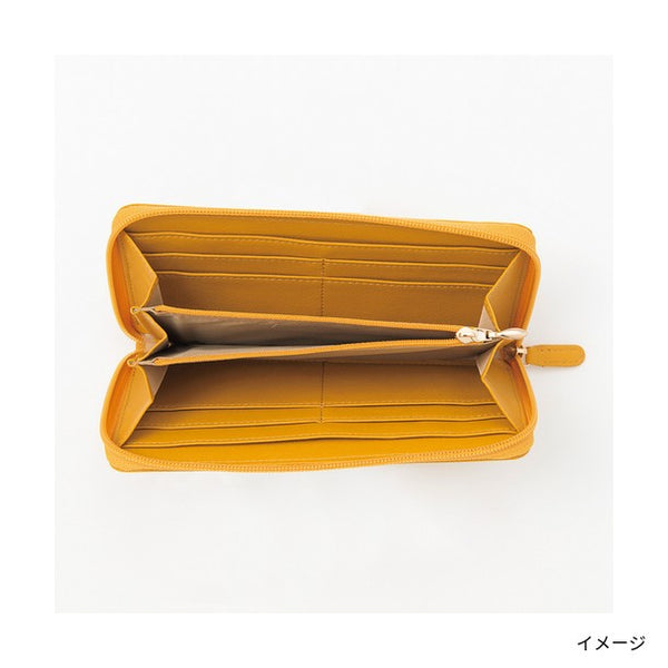 HENRI_LUC CHAPUIS「ラウンドファスナー長財布（イエロー）」